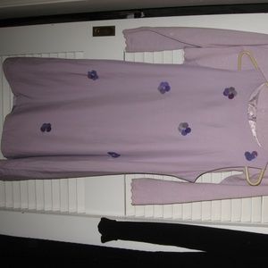 Lavender Girls American Girl Dress and Sweater Set